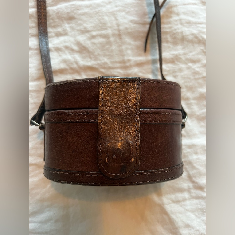 Vintage Brown Genuine Leather Purse